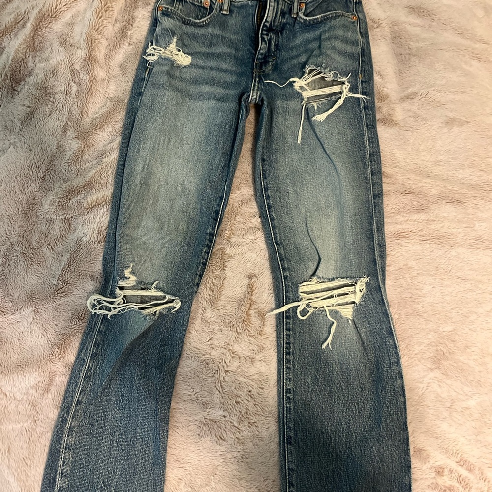 Lucky Brand size 00 Distressed Blue Denim Jeans